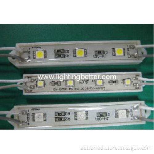 BETTER ad box DC12V LED 3leds module with plastic cover.
